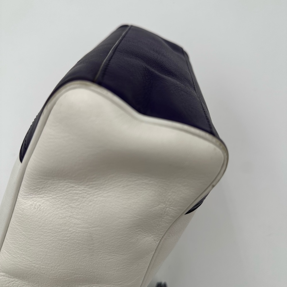 Coach Mini Tanner 48878 Chalk & Purple Colorblock Leather Crossbody - Picture 3 of 11